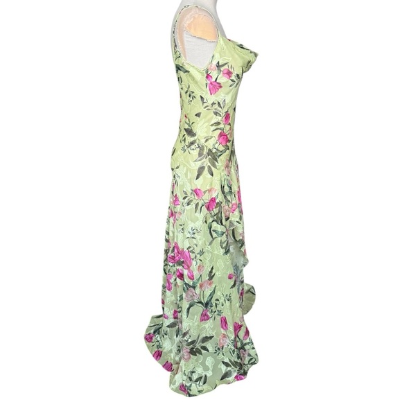 PatBO Tula Slip Dress in Lemon Yellow Floral Print XS - Picture 7 of 12